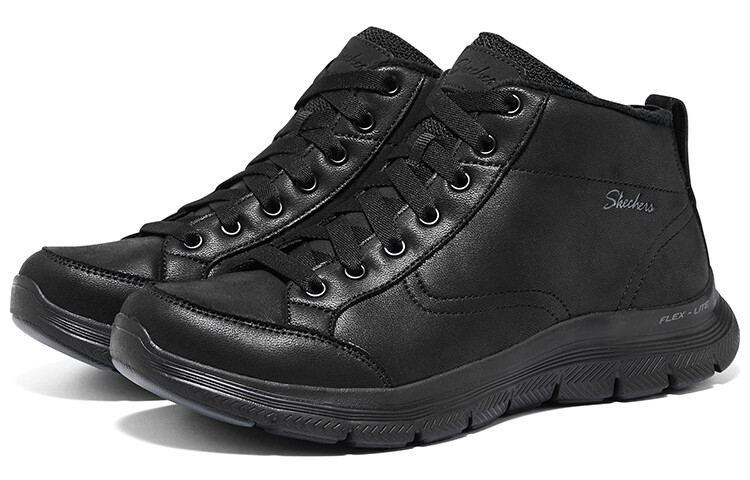 Зимние ботинки женские Skechers на шнуровке, черный — фото 4