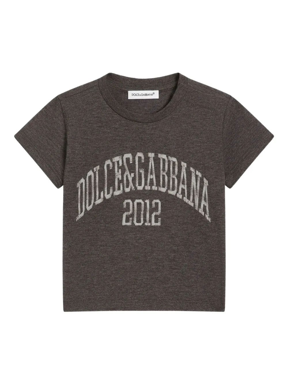 

Футболка с логотипом Dolce & Gabbana Kids, серый
