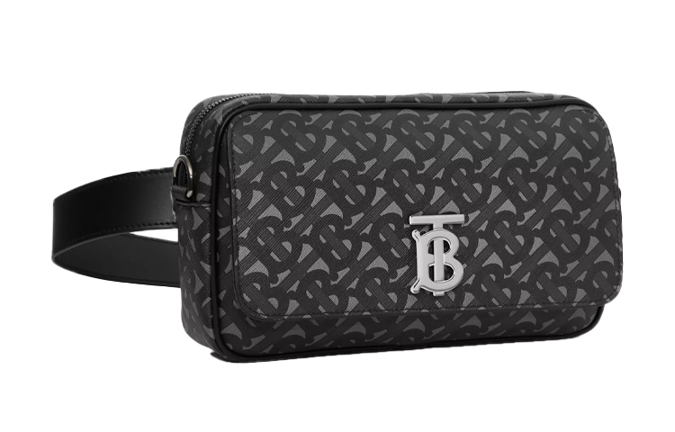 Экологичная поясная сумка из холста Regular Men's Gray Black Burberry — фото 2