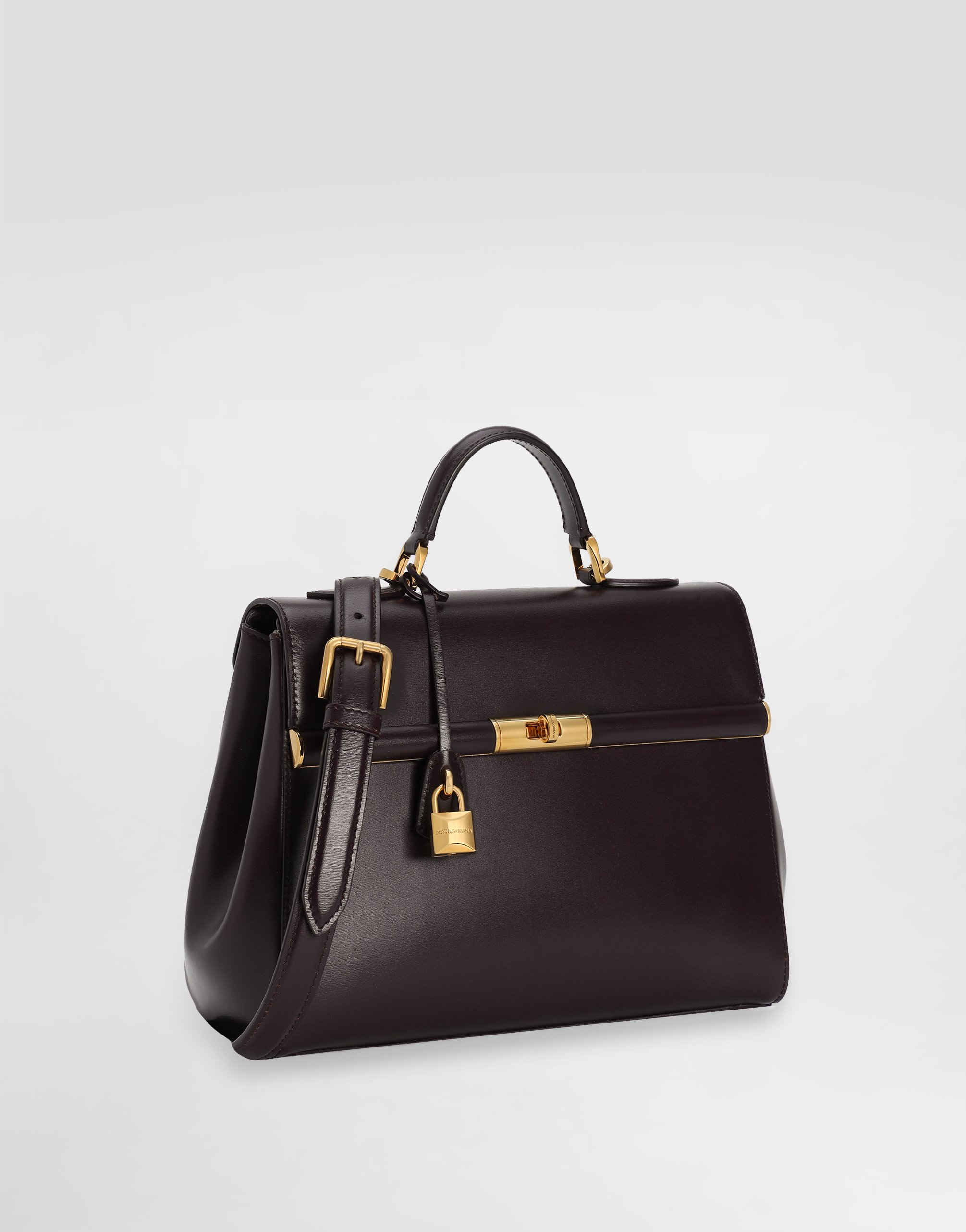 Сумка Marlene из телячьей кожи palmellato DOLCE & GABBANA, бордовый — фото 3