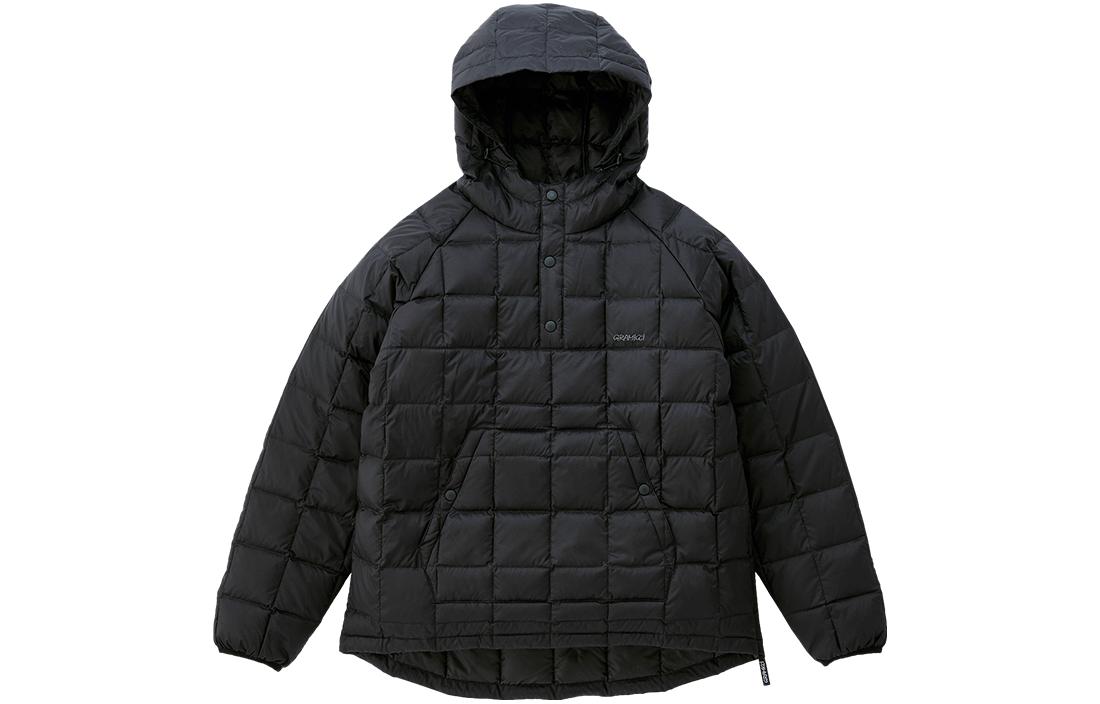 

Gramicci Полураспахнутая стеганая толстовка с капюшоном, Black