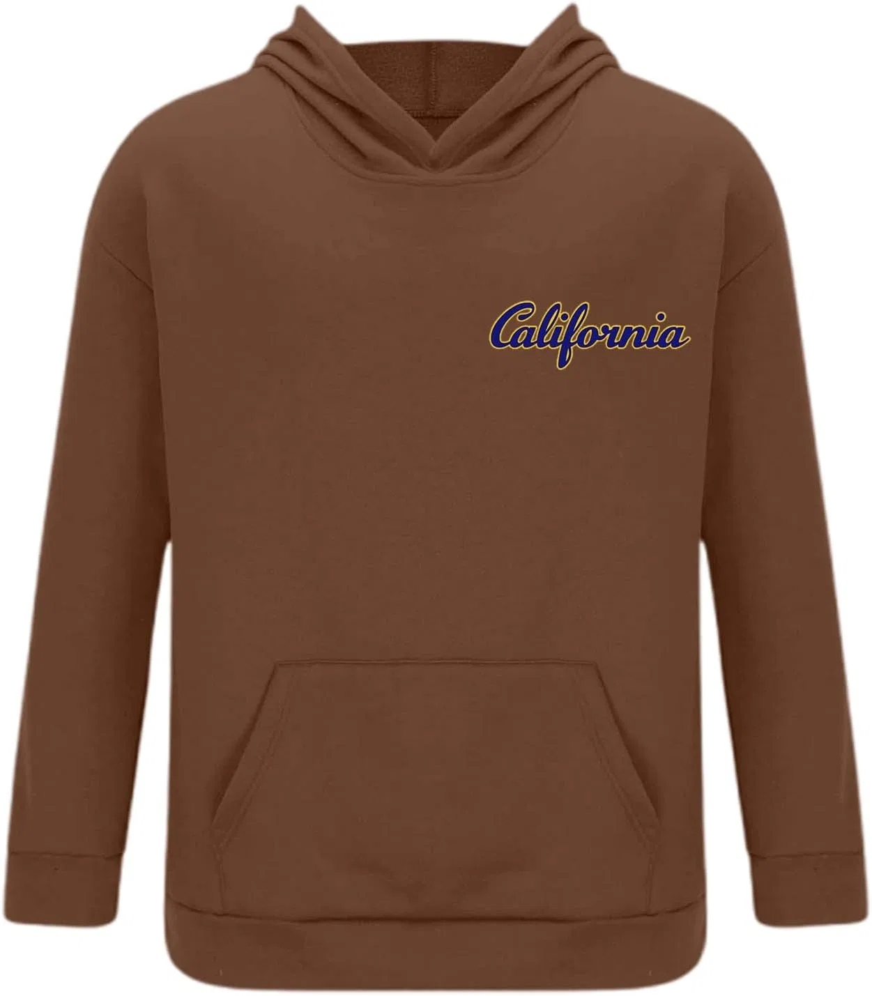Мужской спортивный костюм из 2 предметов, Vintage California, толстовка и спортивные штаны, A02-coffee — фото 3