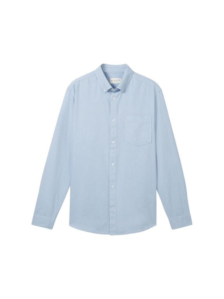 

Рубашка Tom Tailor Langarmhemd, цвет light blue chambray