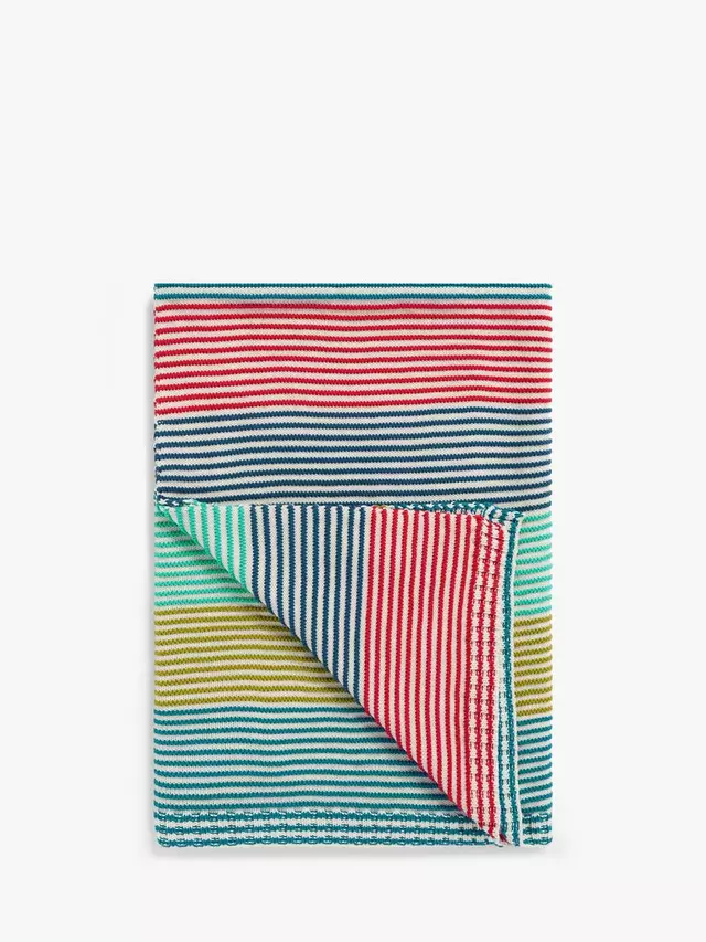 

Одеяло Harlequin Just Keep Trucking Striped Pure Cotton Knitted, разноцветный