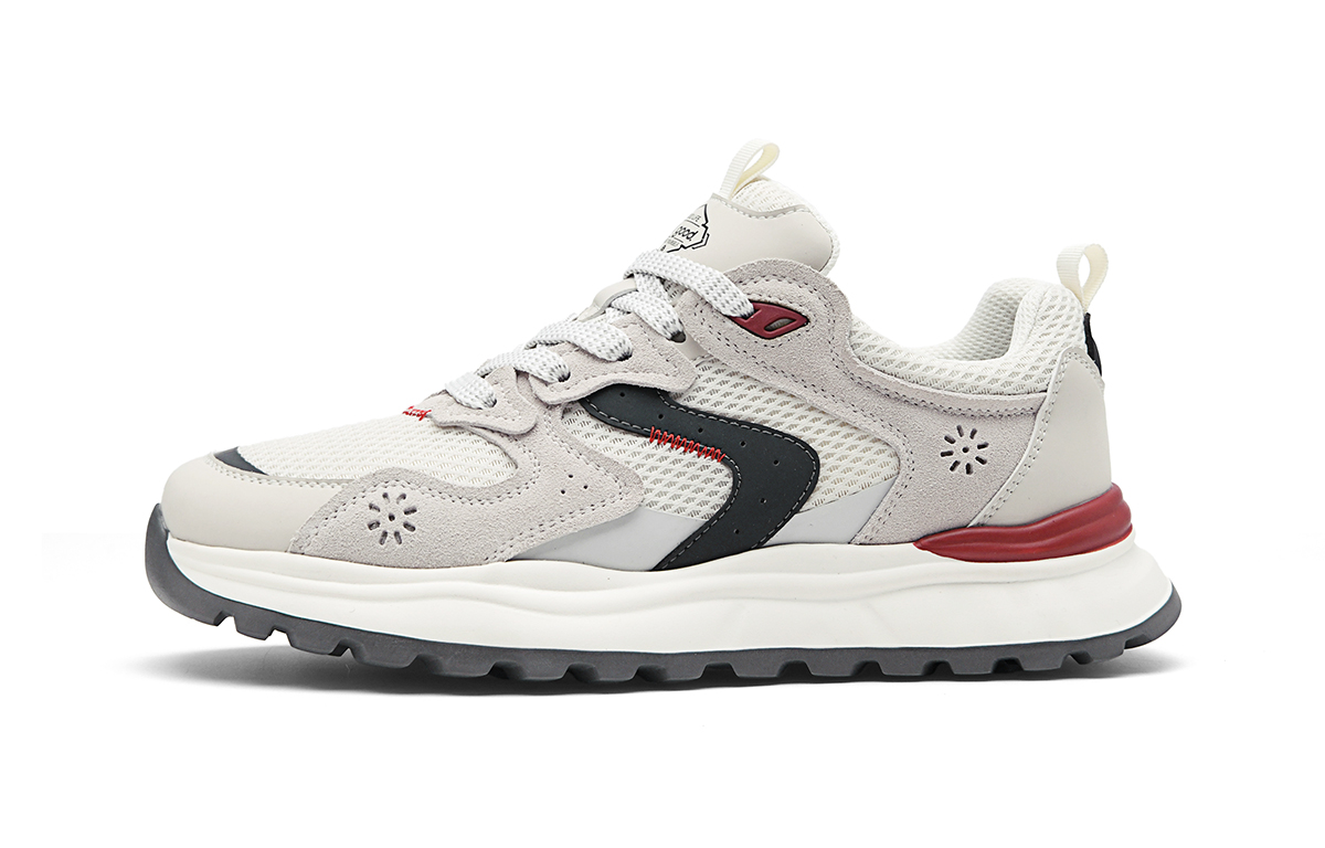 

HLA Повседневные низкие мужские туфли. Цвет: белый, серый/угольно-черный