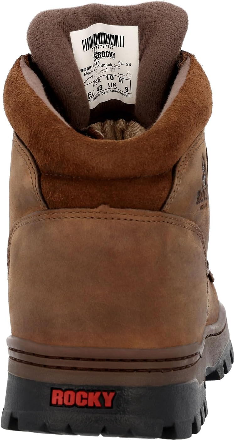 Водонепроницаемые походные ботинки ROCKY Outback с технологией GORE-TEX, светло-коричневый — фото 4