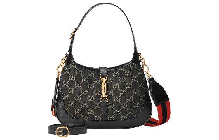 Женская сумка через плечо Gucci Jackie 1961, маленькая, черная — фото 2
