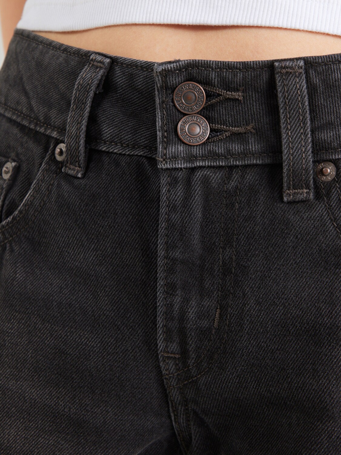 LEVI'S  Джинсы свободного кроя 'Superlow Loose Jeans' в черном дениме — фото 2