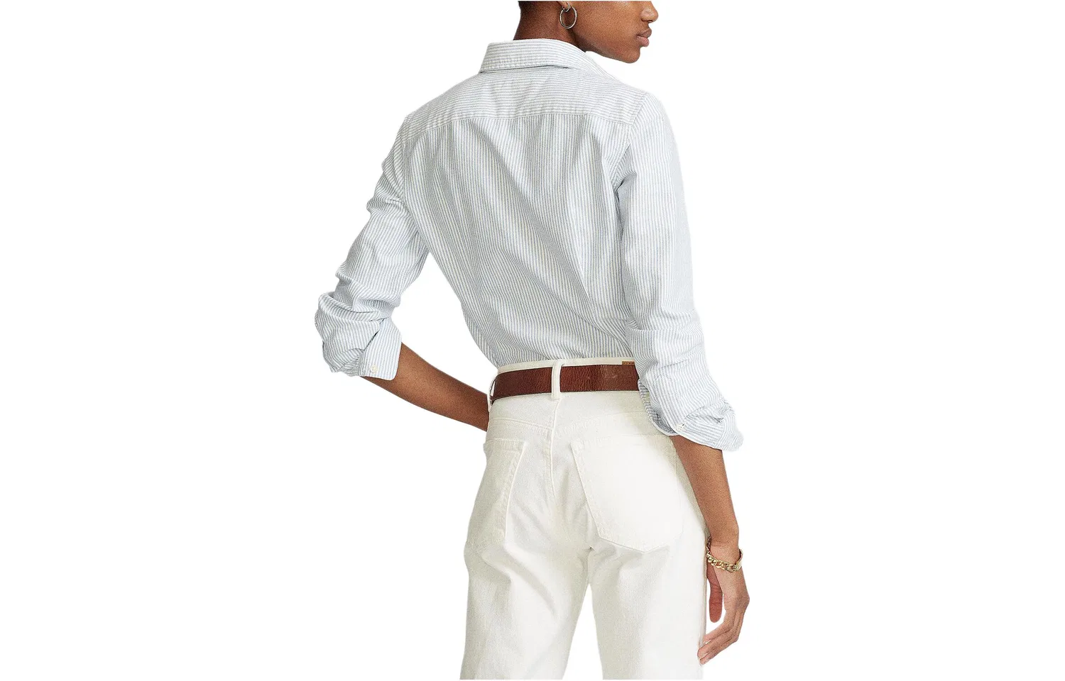 Рубашка синяя Polo Ralph Lauren — фото 3