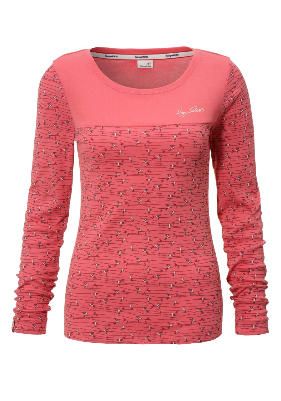 

Лонгслив KangaROOS Shirt, розовый
