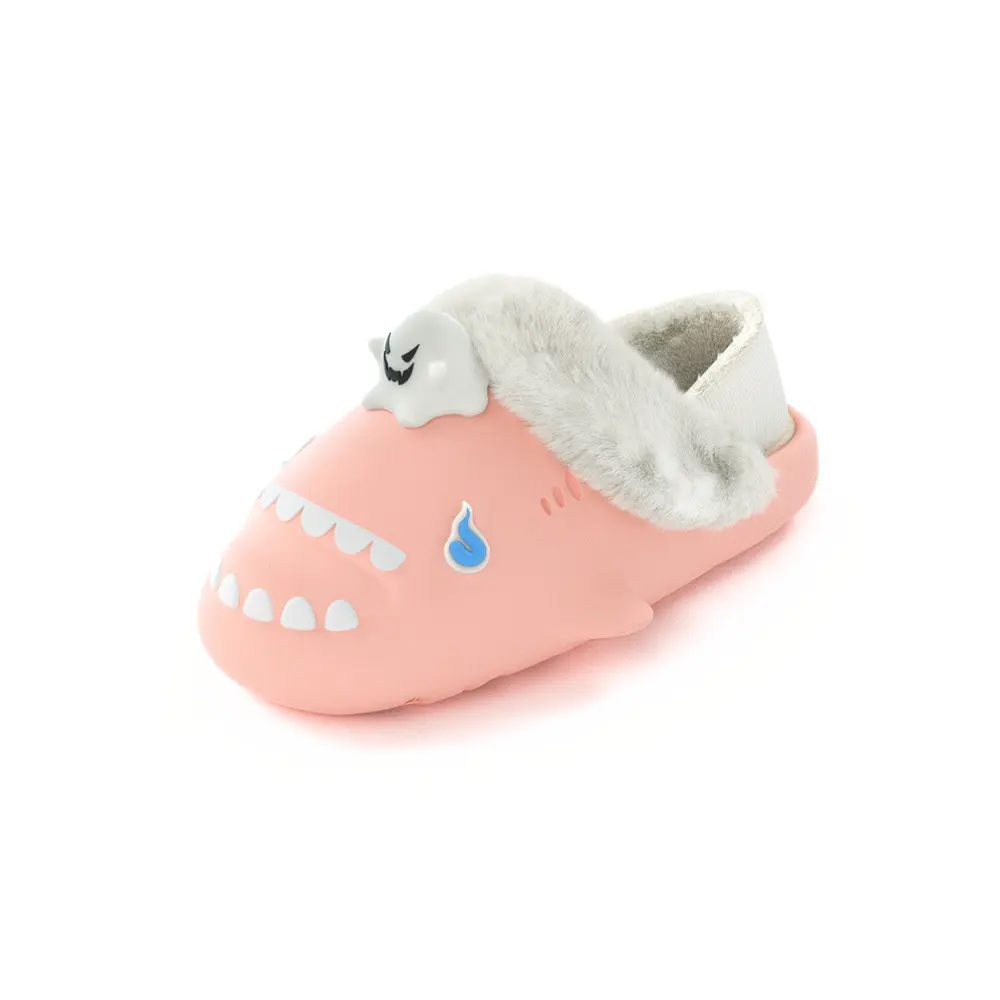 

HelloSlippers Акула Зимние Акулики Зимний Призрак, Закрытые Тапочки на Каблуке Унисекс - Розовые, цвет Pink