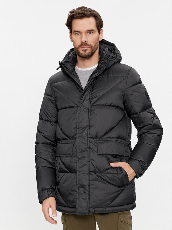 

Пуховик стандартного кроя S.Oliver, черный