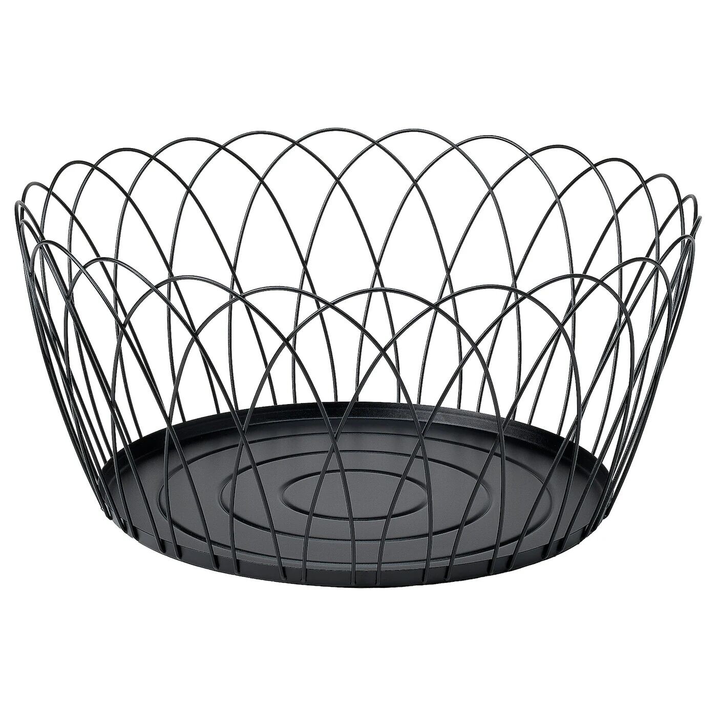 

Корзина, черная, 55х25 см, HÖSTAGILLE IKEA