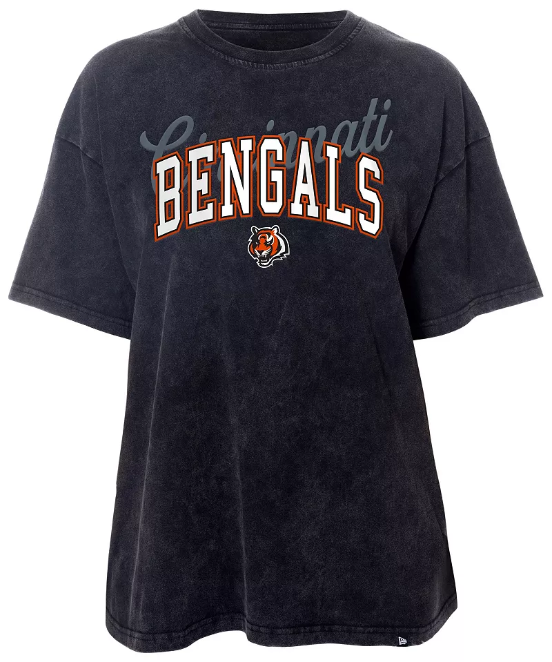 

Женская футболка оверсайз черного цвета New Era Cincinnati Bengals