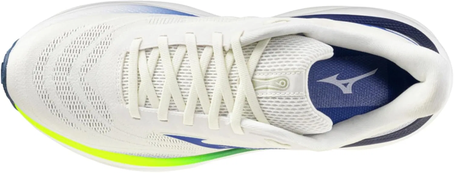 Кроссовки Mizuno Wave Sky 9, Snow White Surf The Web Lightning Y — фото 4