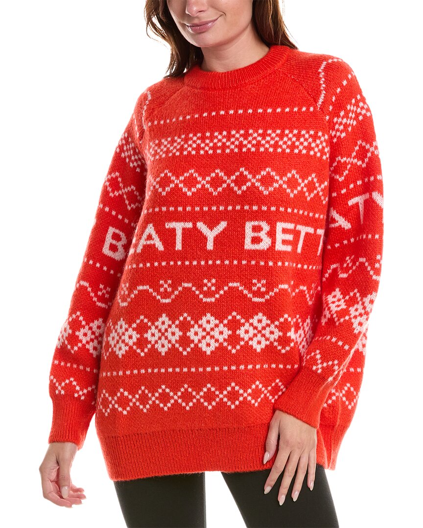 

Свитер Sweaty Betty Snow Fairisle из мохера и шерсти, оранжевый