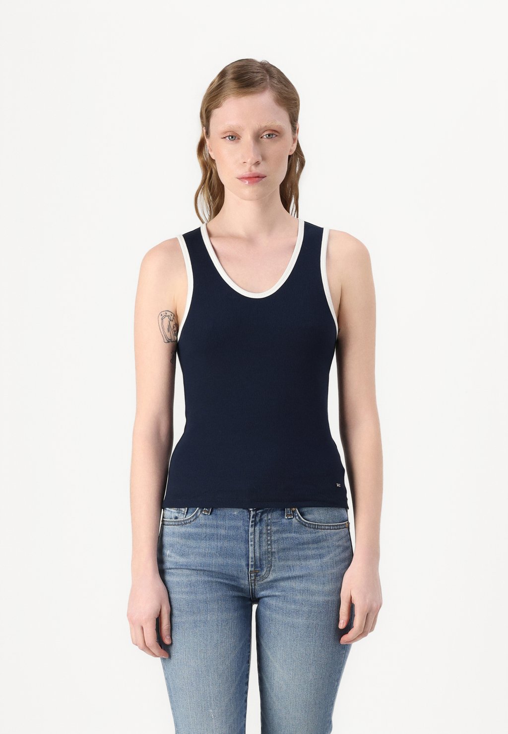 

Топ CONTRAST SOFT TANK Tommy Hilfiger, темно-синий