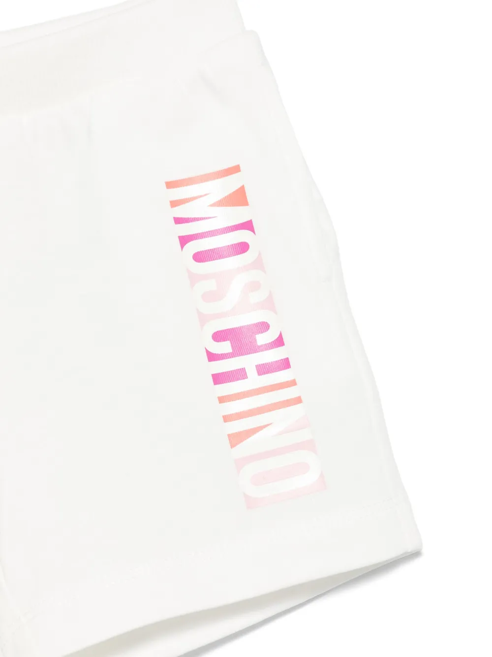 Комплект Teddy Bear из футболки и шортов Moschino Kids, белый — фото 3
