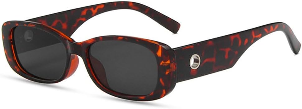 

Женские солнцезащитные очки в стиле ретро, ​​прямоугольные, модные, с леопардовым принтом, цвета шампанского, овальные, солнцезащитные очки с защитой от УФ-излучения UV400 TYUVIVO, Leopard Grey