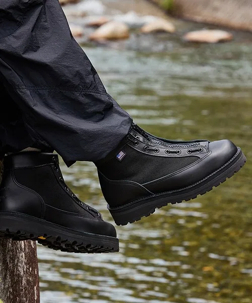 Ботинки Danner Light + Stack MADE IN USA, кожа, черный