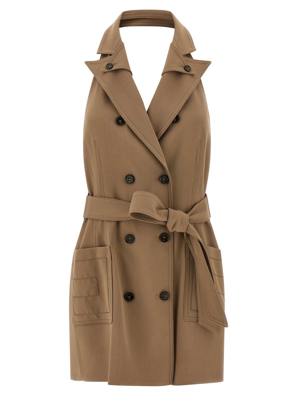 

Платье-жилет Elisabetta Franchi, бежевый