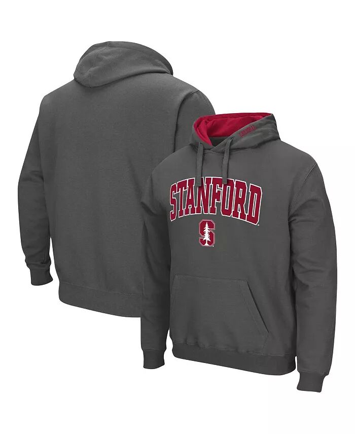 

Мужская толстовка с капюшоном Stanford Cardinal Arch Logo 3.0 Colosseum, серый