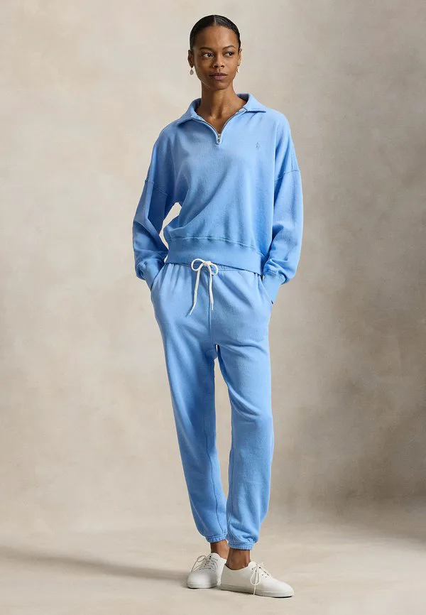 Вязаная полутолстовка на молнии, не использовать толстовку Polo Ralph Lauren, Chatham Blue — фото 2