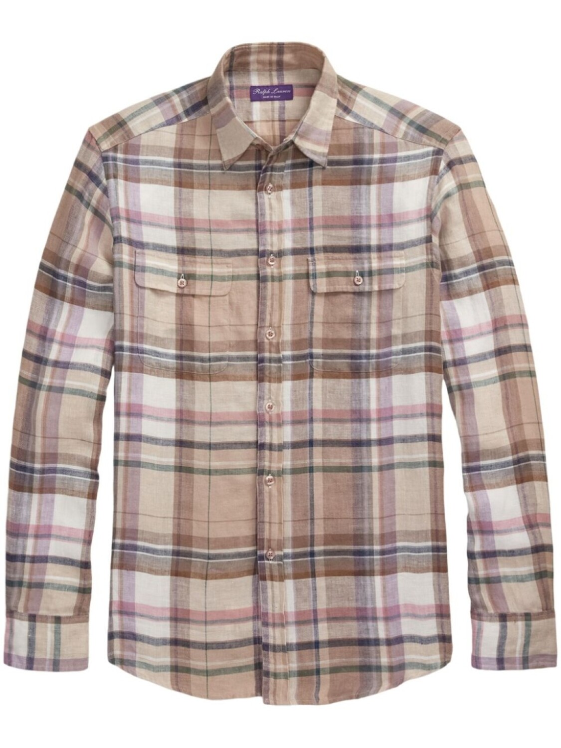 

Ralph Lauren Purple Label клетчатая рубашка, нейтральный