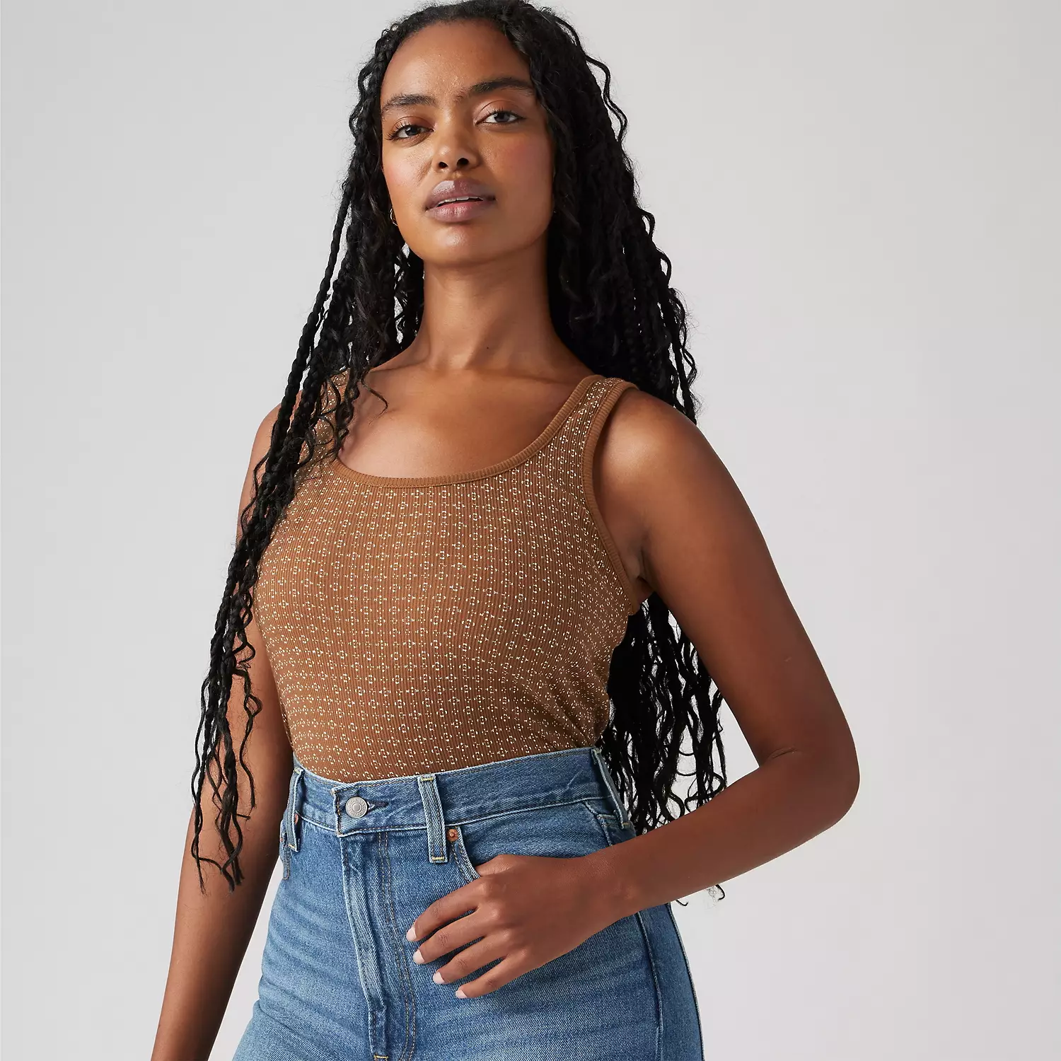 

Топ Essential Rib Levi's, цвет Sorrel Horse - Brown
