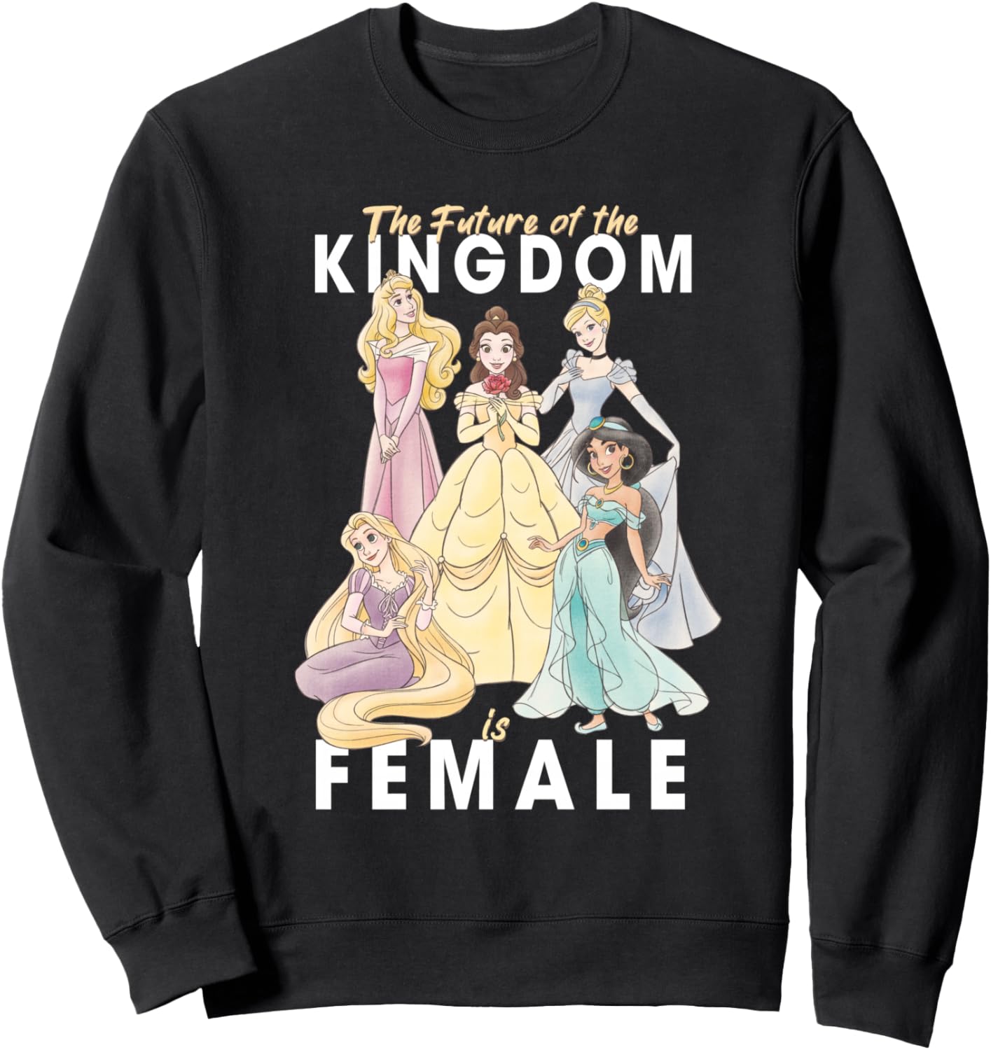 

Толстовка Disney Princess Future Woman, черная, Черный, Толстовка Disney Princess Future Woman, черная