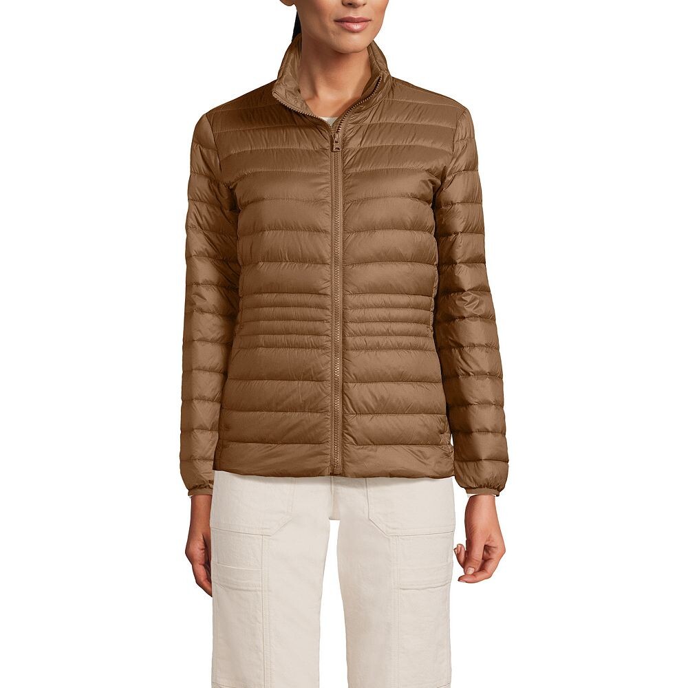 

Женский пуховик среднего веса Lands End Wanderweight Lands' End, цвет Light Carob