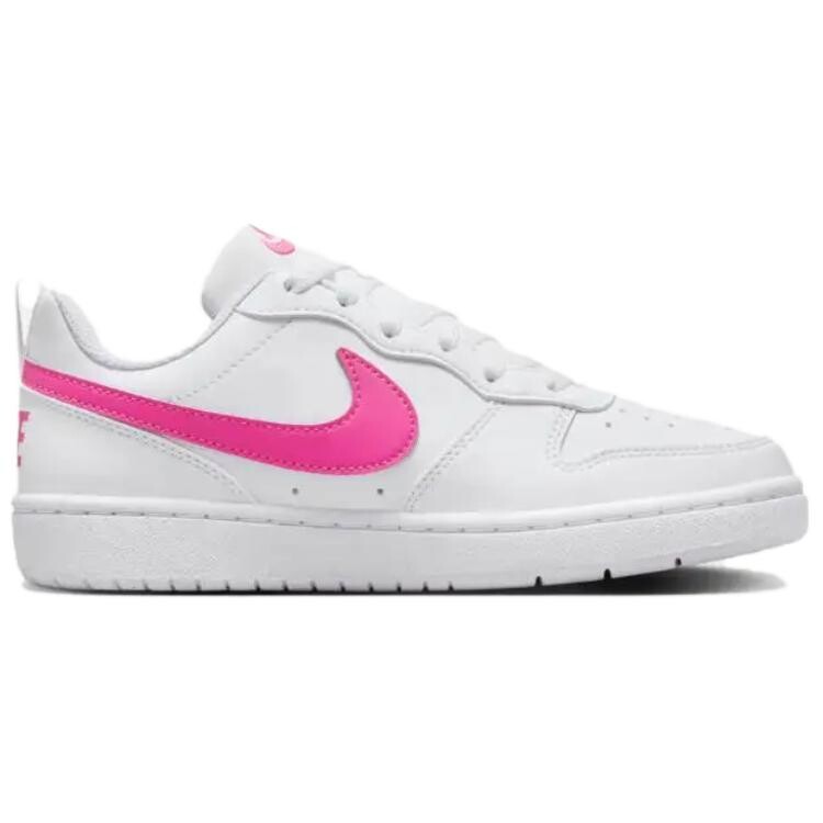 Кроссовки Court Borough Kids Lifestyle GS Low-top белые/розовые Nike, розовый — фото 2