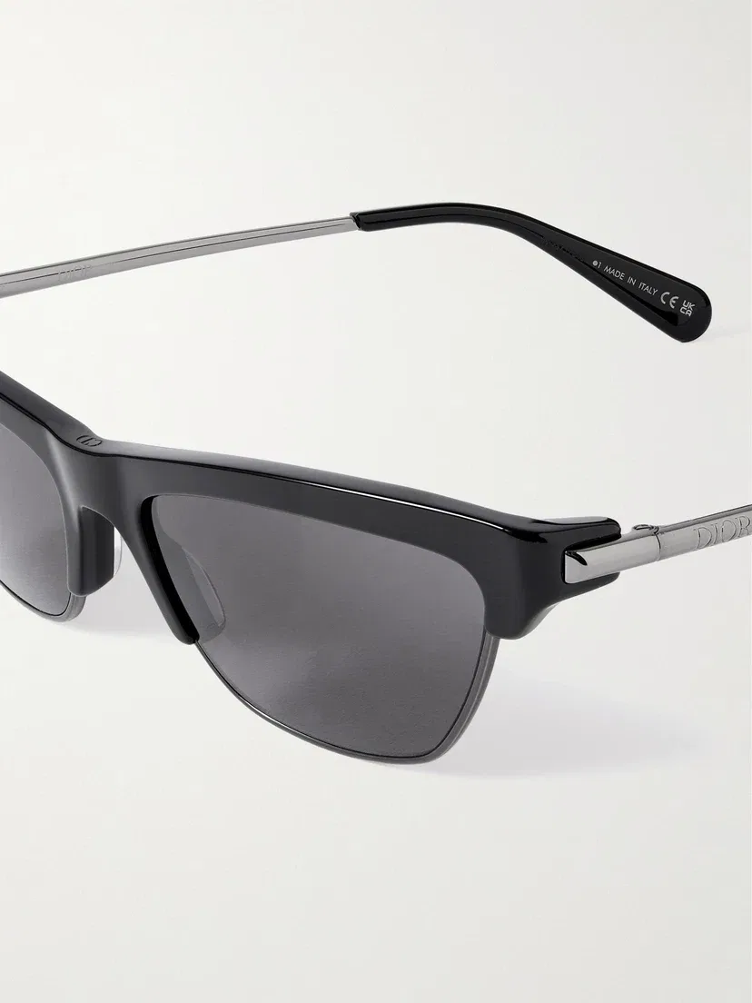 Солнцезащитные очки DMoon D-frame из ацетата DIOR EYEWEAR, черный — фото 4