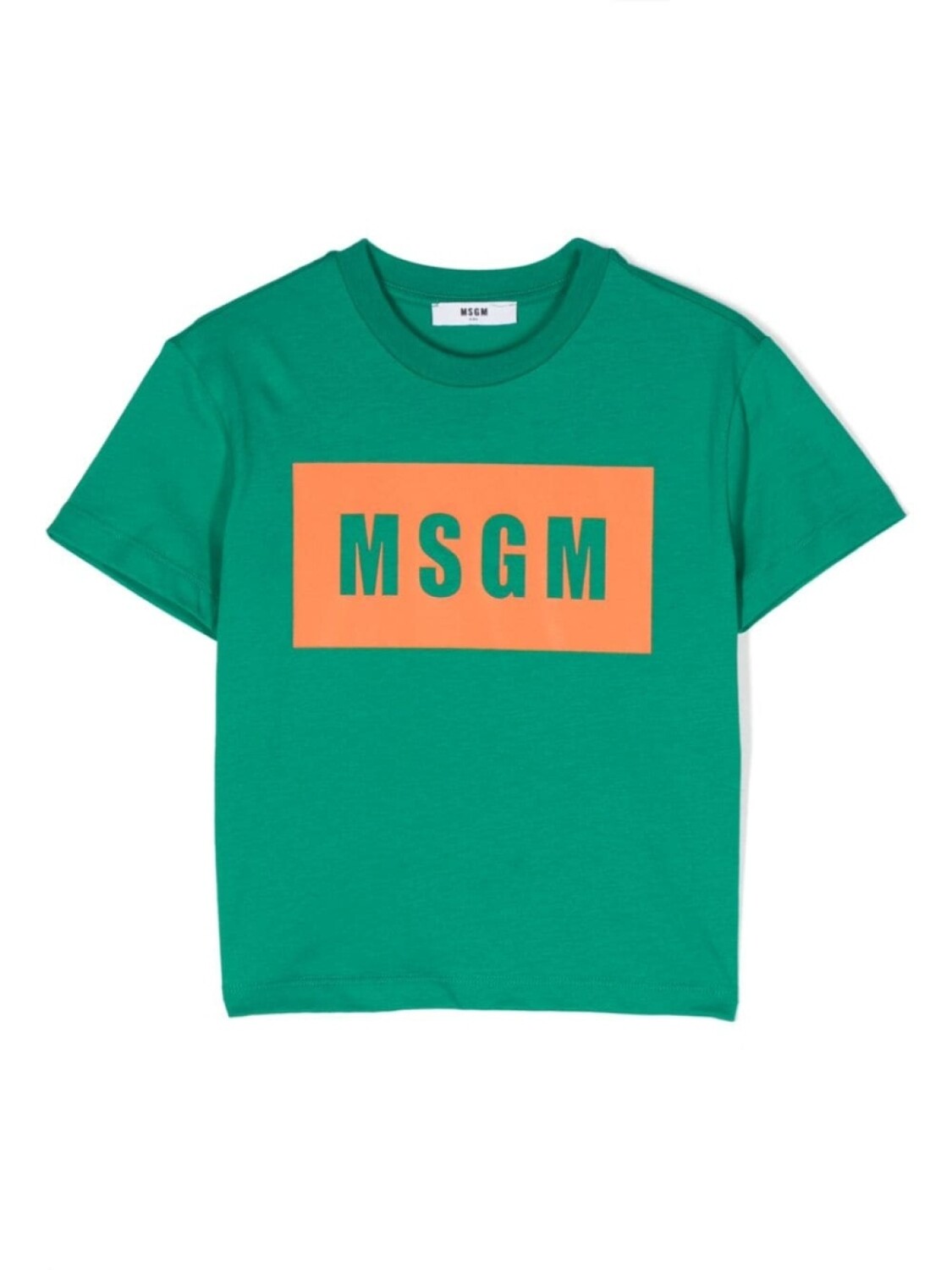 

MSGM Kids футболка с логотипом, зеленый