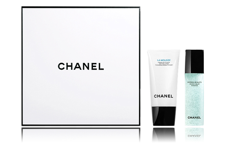 Набор косметики CHANEL: очищающий крем La Mousse + увлажняющая микро-эссенция Hydra Beauty, 150 мл + 150 мл — фото 2