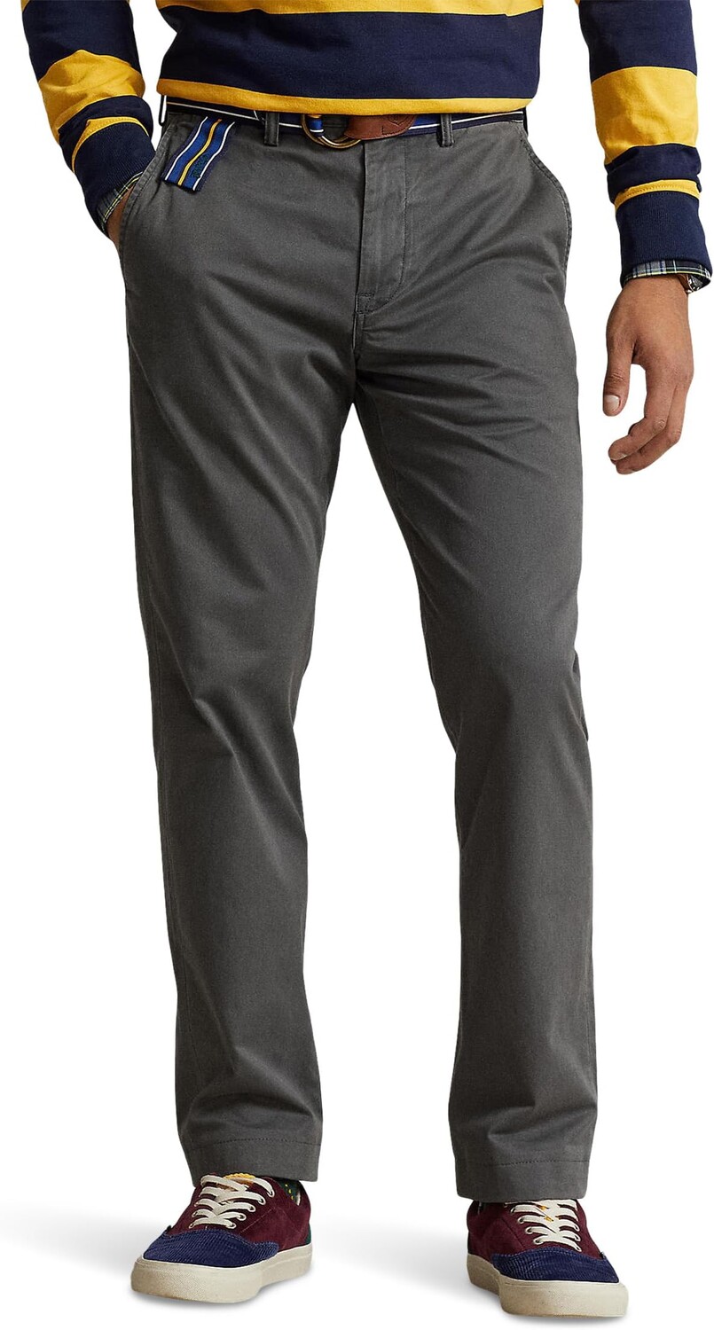 

Брюки-чиносы прямого кроя из эластичной ткани Polo Ralph Lauren, цвет Charcoal Grey