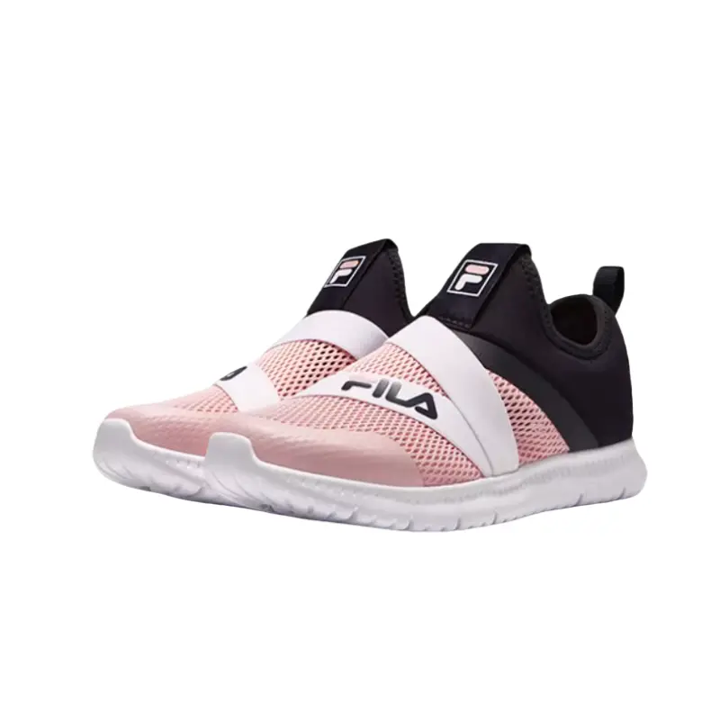 FILA KIDS Антиударные дышащие низкие детские тренировочные кроссовки black pink kids — фото 4