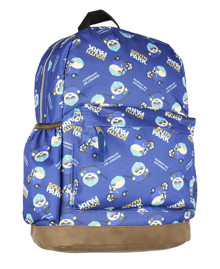 

Рюкзак Cop Cartman Respect My Authority Travel School с двумя отделениями для повседневного использования South Park
