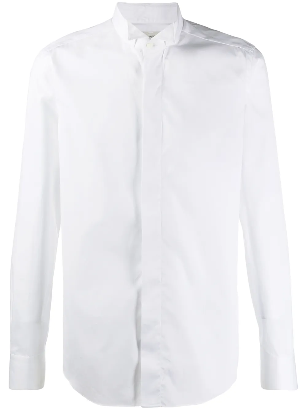 

Рубашка с потайной застежкой спереди Alessandro Gherardi, белый