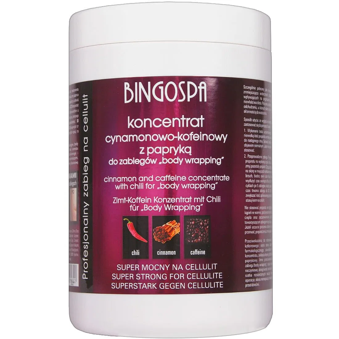 Концентрат BingoSpa Super Strong с корицей, кофеином и чили 1 кг Bingospa