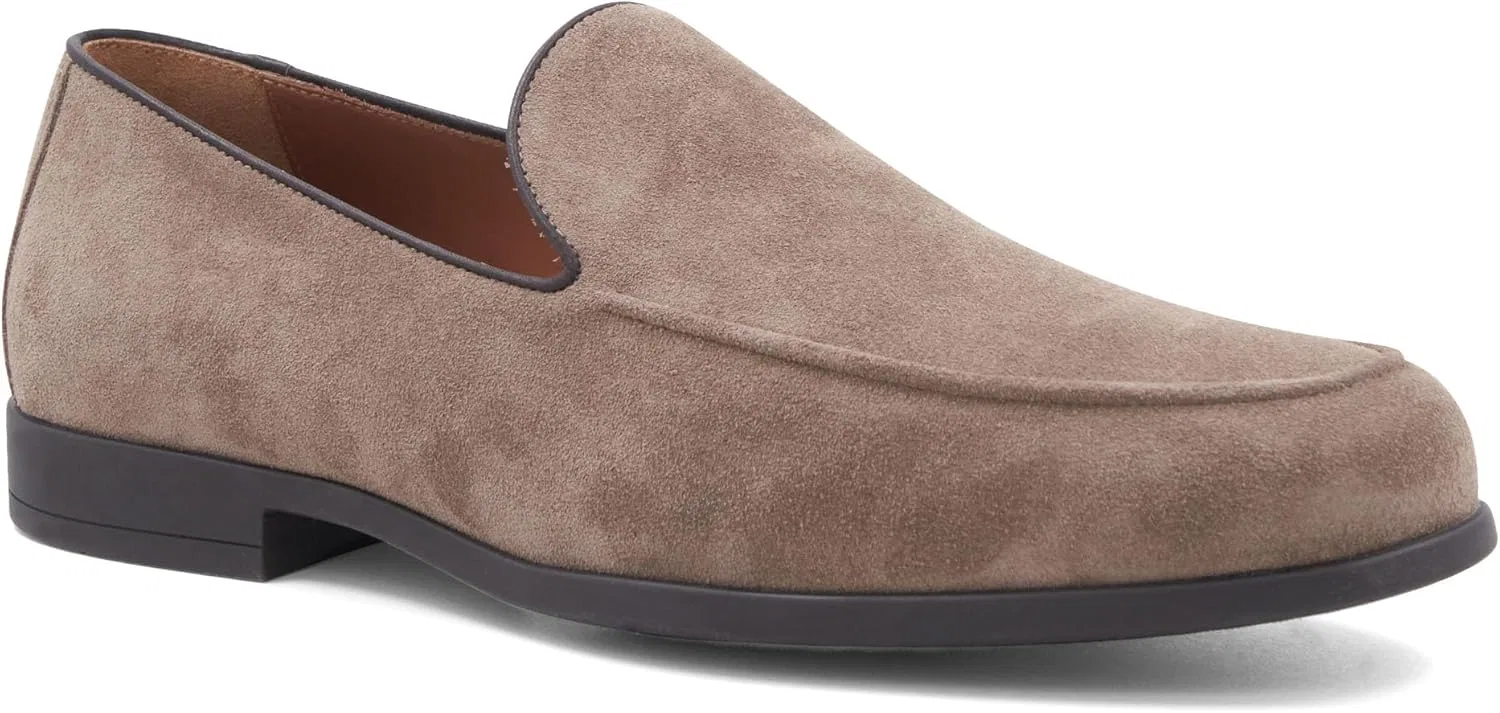Лоферы slip-on Bruno Magli, песочный замшевый