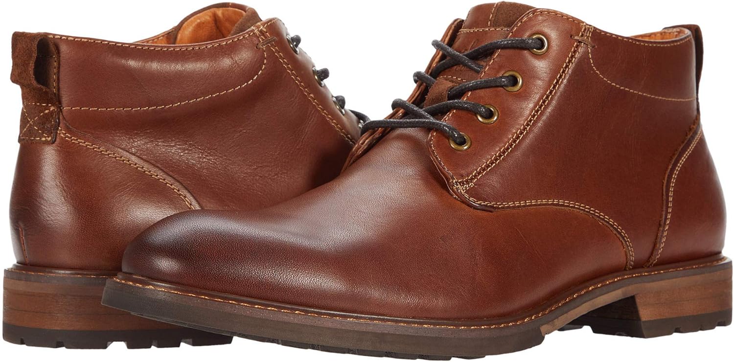 Мужские ботинки Florsheim Lodge Chukka с простой носочной частью, Chestnut