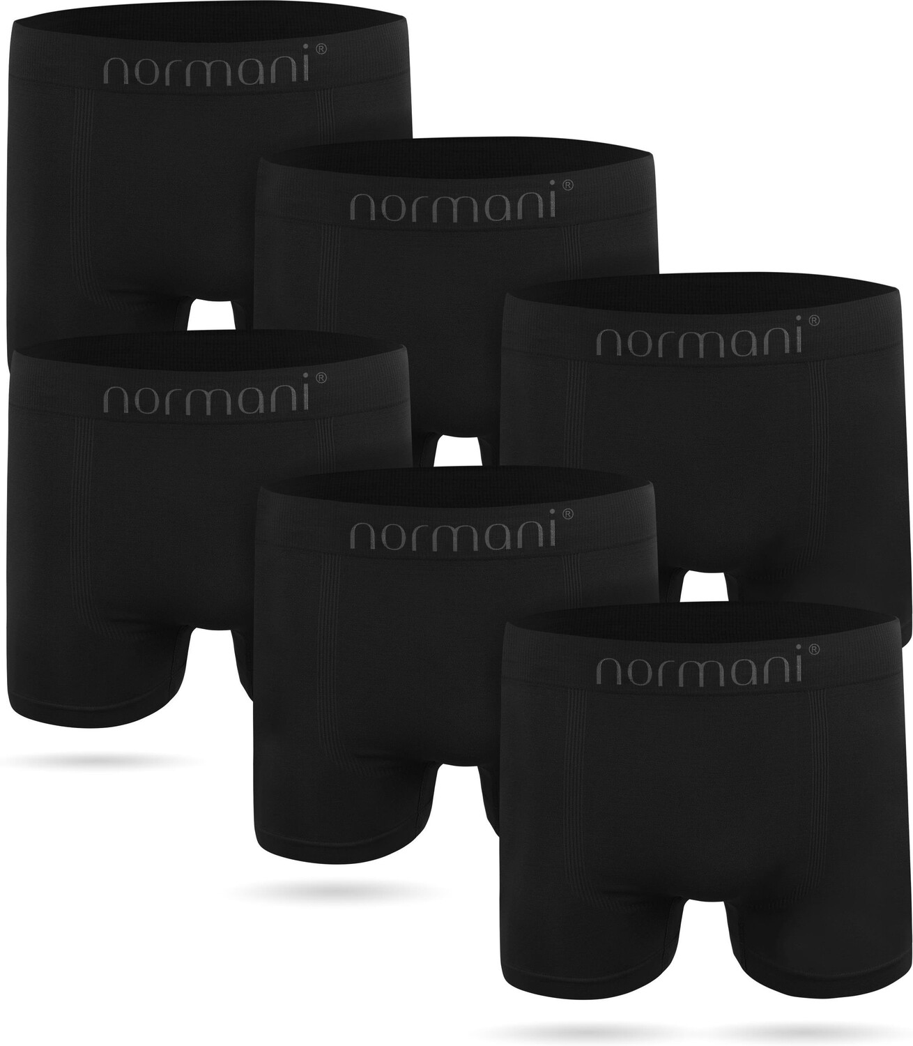

Боксеры normani 6 Stück Mikrofaser-Boxershorts für Herren aus Nylon, черный