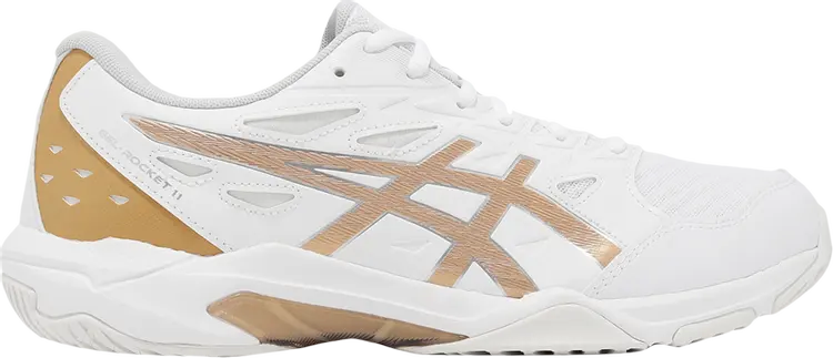 

Кроссовки Gel Rocket 11 2E Wide 'White Pure Gold', белый