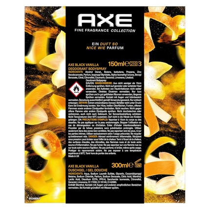 Подарочный набор Axee Fine Fragrance Collection Black Vanilla с дезодорантом Axe/Lynx — фото 3