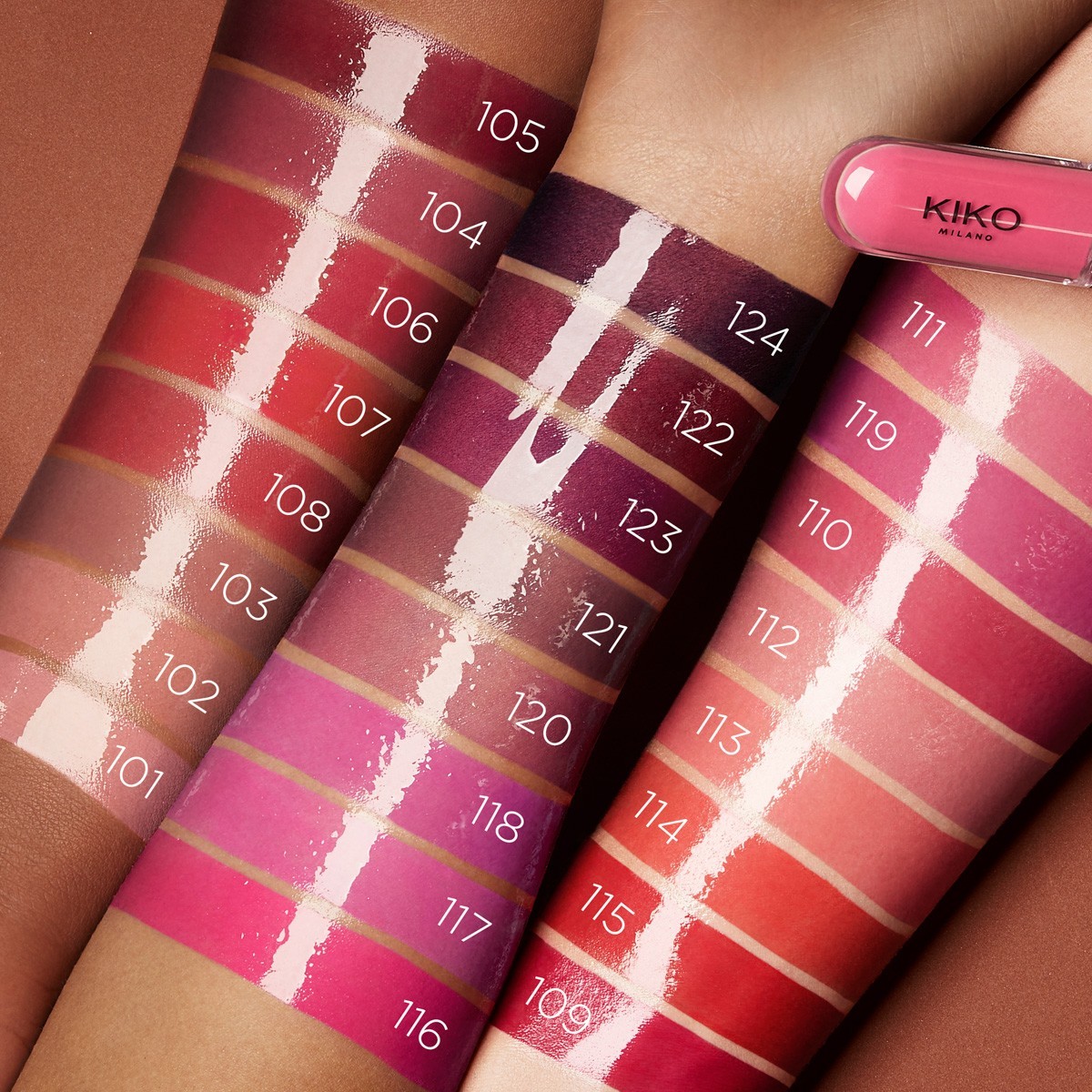 Блеск для губ Kiko Milano Unlimited Double Touch, 111 - satin pink camellia, 6 мл — фото 4