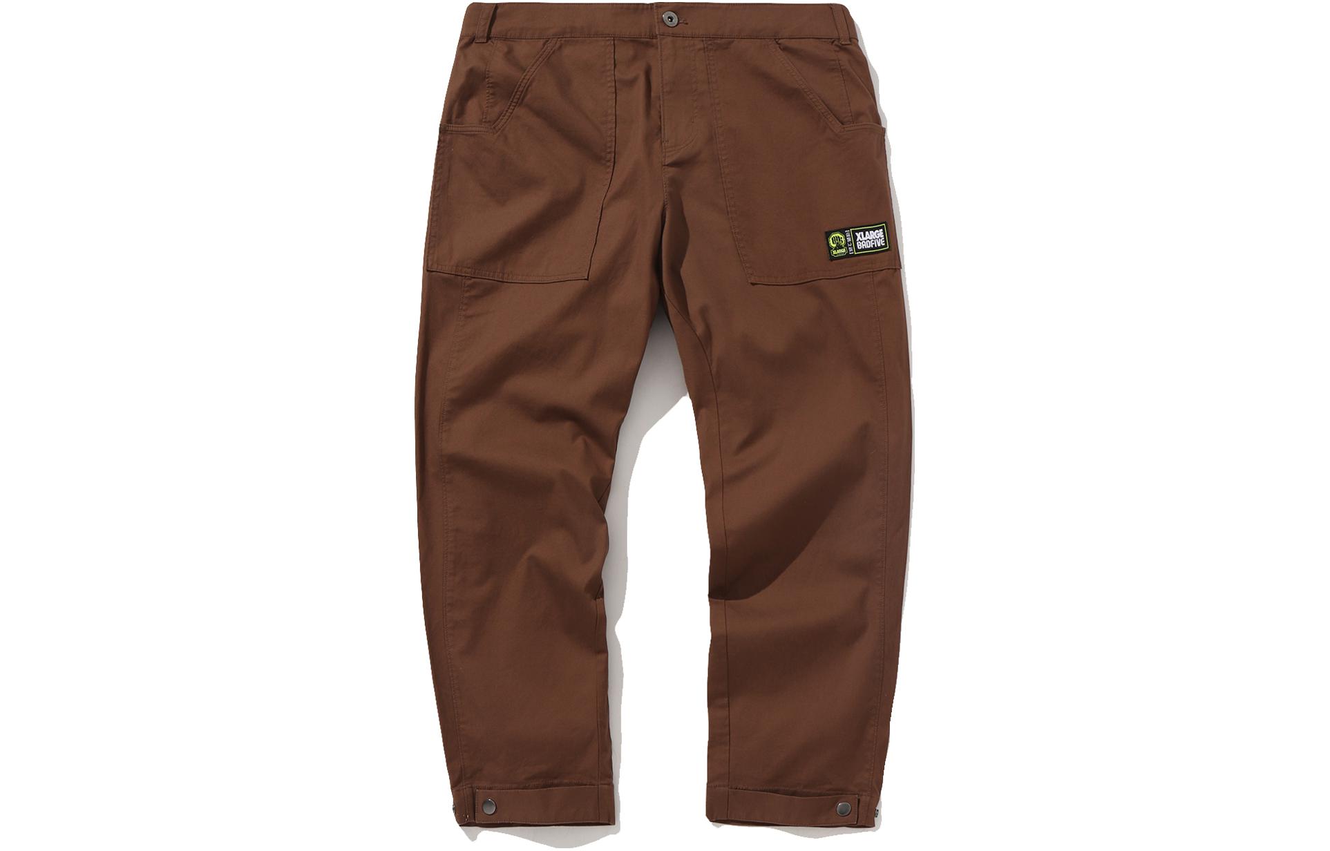 

Мужские повседневные брюки Li Ning, цвет коричневый, прямого кроя