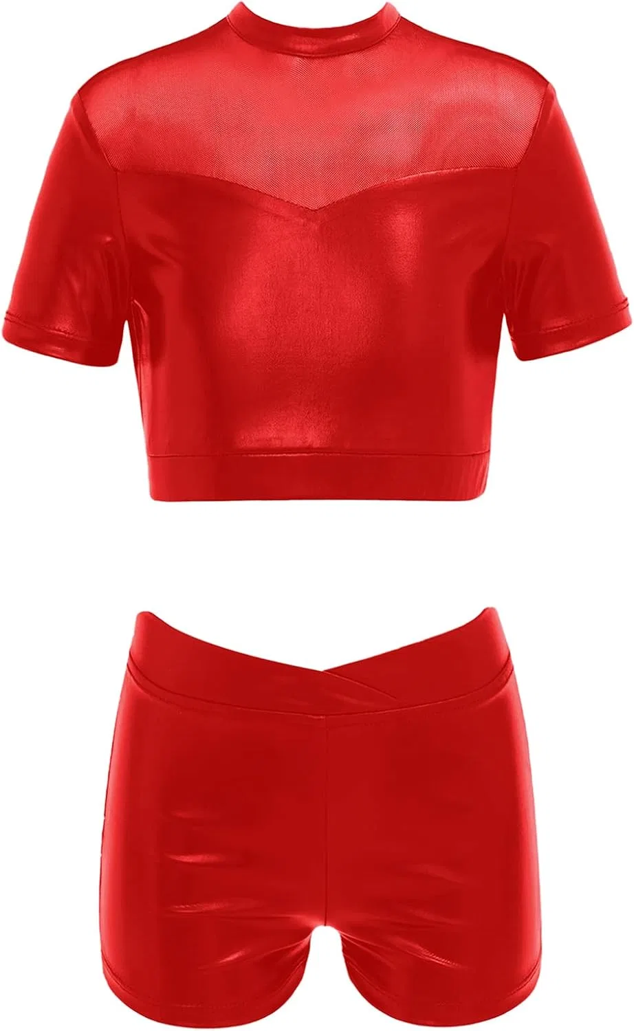 Детский спортивный костюм с топом и шортами JEATHA, Red