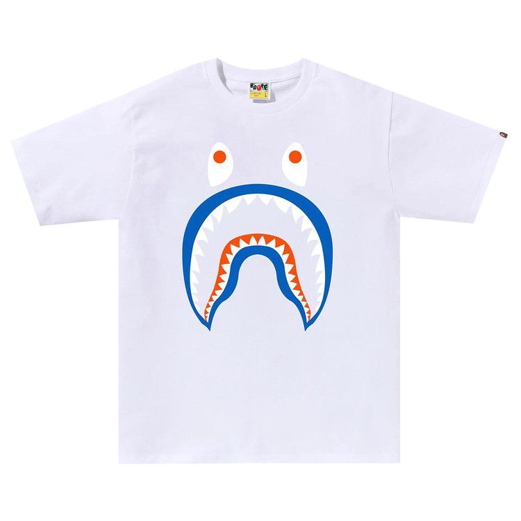 

Футболка BAPE Colors Shark Ponr Tee, White