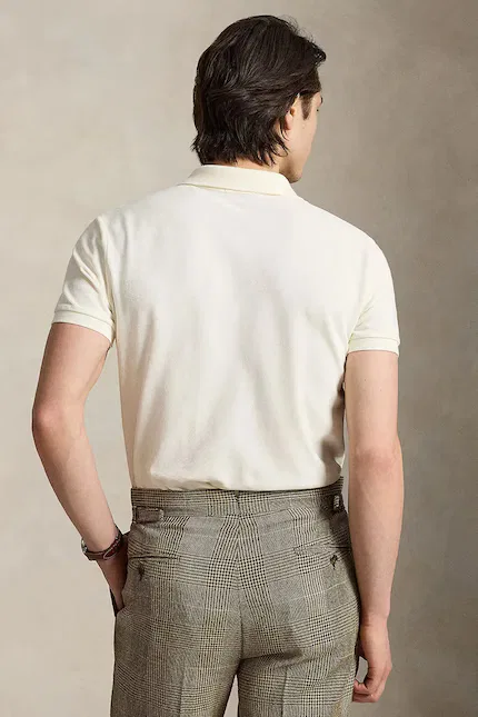 Футболка-поло хлопковая Polo Ralph Lauren, бежевый — фото 2